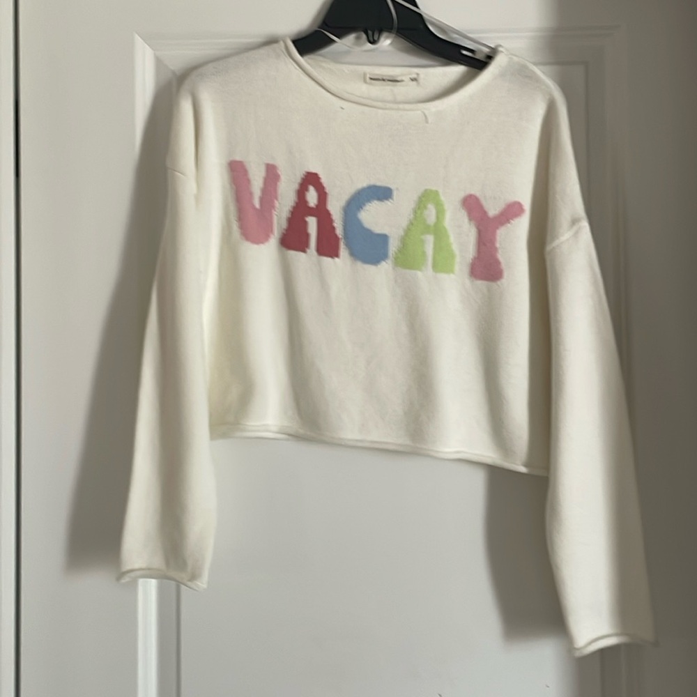 Vacay crop sweater (991)